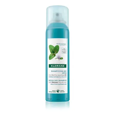 Klorane Organic Mint száraz sampon szennyezett levegőnek kitett hajra 150 ml