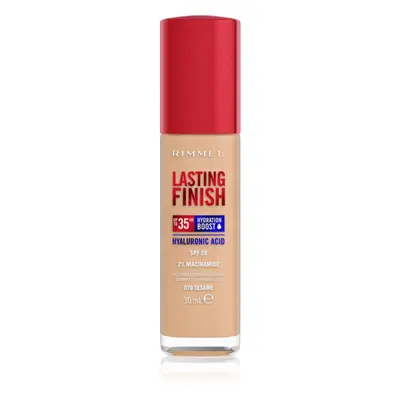 Rimmel Lasting Finish 35H Hydration Boost hidratáló alapozó SPF 20 árnyalat 070 Sesame 30 ml