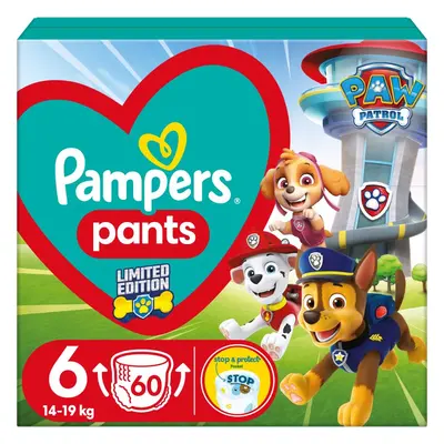 Pampers Pants Paw Patrol Size 6 eldobható nadrágpelenkák 14-19 kg 60 db