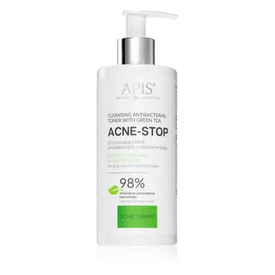 Apis Natural Cosmetics Acne-Stop Home TerApis nyugtató tisztító tonik zsíros és problémás bőrre 