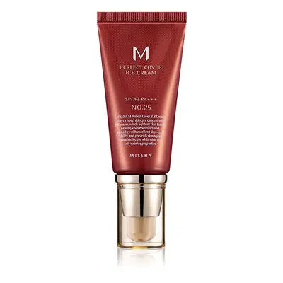 Missha M Perfect Cover BB krém magas UV védelemmel árnyalat No. 25 Warm Beige SPF42/PA+++ 50 ml