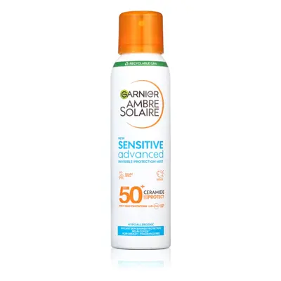 Garnier Ambre Solaire Sensitive Advanced napvédő permet a nagyon érzékeny bőrre SPF 50+ 150 ml