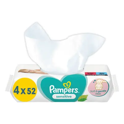 Pampers Sensitive nedves törlőkendő gyerekeknek az érzékeny bőrre 4x52 db