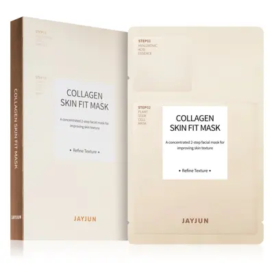 Jayjun Collagen Skin Fit tápláló és megújító arcmaszk fáradt bőrre 5 db