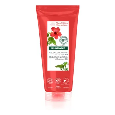 Klorane Cupuaçu Bio Fleur d'Hibiscus tápláló tusoló gél 200 ml