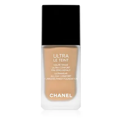 Chanel Ultra Le Teint Flawless Finish Foundation tartós matt alapozó egységesíti a bőrszín tónus