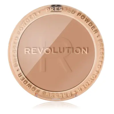 Makeup Revolution Reloaded gyengéd kompakt púder árnyalat Beige 6 g