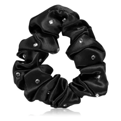 Crystallove Crystalized Silk Scrunchie selyem hajgumi szín Black 1 db