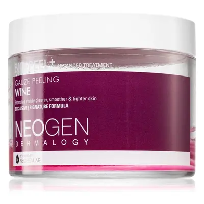 Neogen Dermalogy Bio-Peel+ Gauze Peeling Wine arctisztító peeling párnácskát a bőr kisimításáért