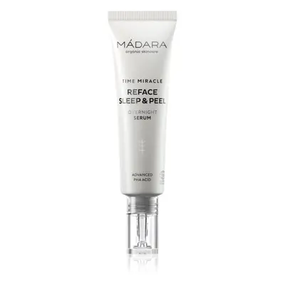 Mádara Time Miracle Reface Sleep & Peel Gyengéd éjszakai peeling szérum fiatalító hatással 30 ml