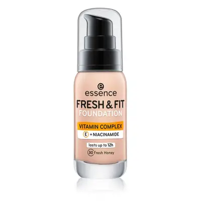 Essence Fresh & Fit folyékony make-up árnyalat 30 Fresh Honey 30 ml