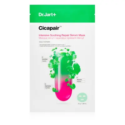 Dr. Jart+ Cicapair™ Intensive Soothing Repair Serum Mask arcmaszk hidratáló és nyugtató hatással