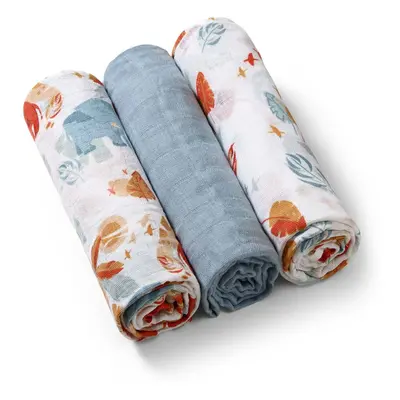 BabyOno Take Care Muslin Diapers mosható pelenkák Blue 3 db