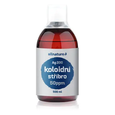 Allnature Koloidní stříbro Ag200 50 ppm nyugtató tisztító tonik 500 ml