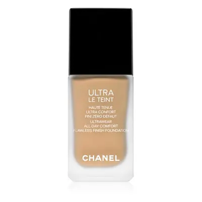 Chanel Ultra Le Teint Flawless Finish Foundation tartós matt alapozó egységesíti a bőrszín tónus