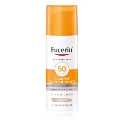 Eucerin Sun Pigment Control Tinted Védőemulzió a bőr hiperpigmentációja ellen SPF 50+ árnyalat M