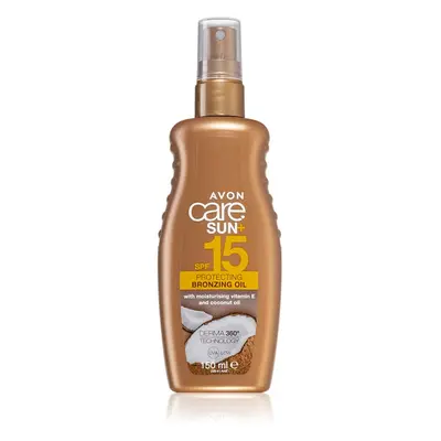 Avon Care Sun + Bronze védő és száraz napozó olaj SPF 15 150 ml