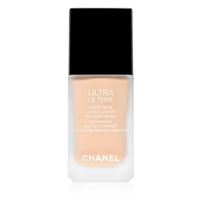 Chanel Ultra Le Teint Flawless Finish Foundation tartós matt alapozó egységesíti a bőrszín tónus