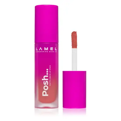 LAMEL Posh Matte Liquid Lip Stain tartós matt folyékony rúzs árnyalat №404 4 g