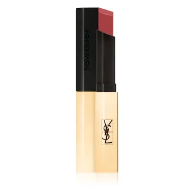 Yves Saint Laurent Rouge Pur Couture The Slim vékony mattító rúzs bőr hatással árnyalat 30 Nude 