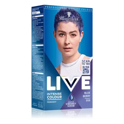 Schwarzkopf LIVE Intense Colour tartós hajfesték árnyalat 059 Blue Berry 1 db