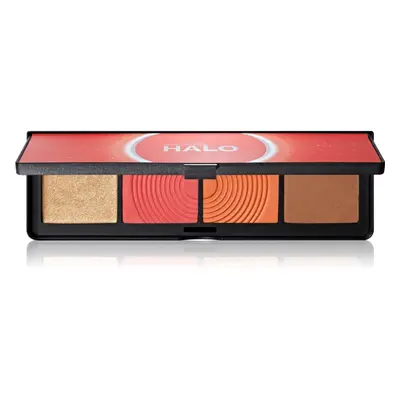 Smashbox Halo Sculpt + Glow Face Palette bőrélénkítő és arcpirosító sminkpaletta árnyalat Coral 