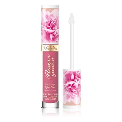 Eveline Cosmetics Flower Garden krémes ajakfény hialuronsavval árnyalat 03 Magnolia Charm 4,5 ml