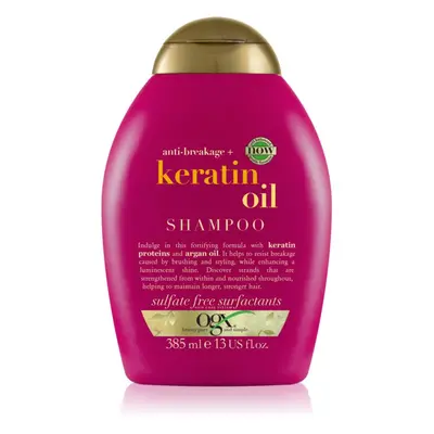 OGX Keratin Oil erősítő sampon keratinnal és argán olajjal 385 ml