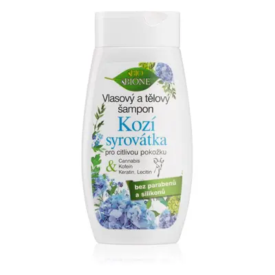 Bione Cosmetics Kozí Syrovátka finom állagú sampon az érzékeny bőrre 260 ml