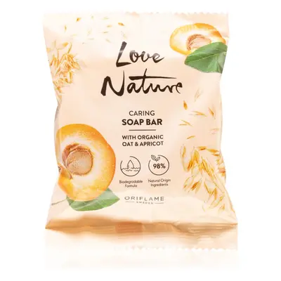 Oriflame Love Nature Organic Oat & Apricot Szilárd szappan 75 g