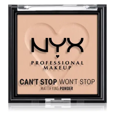 NYX Professional Makeup Can't Stop Won't Stop Mattifying Powder mattító púder árnyalat 04 Meduim