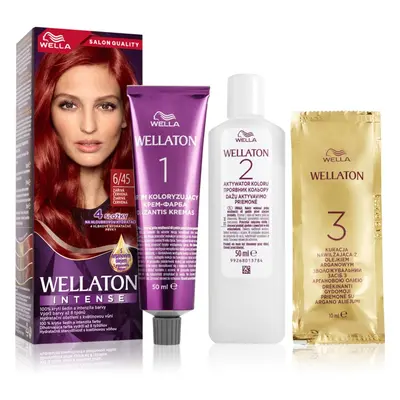 Wella Wellaton Intense tartós hajfesték Argán olajjal árnyalat 6/45 Red Passion 1 db