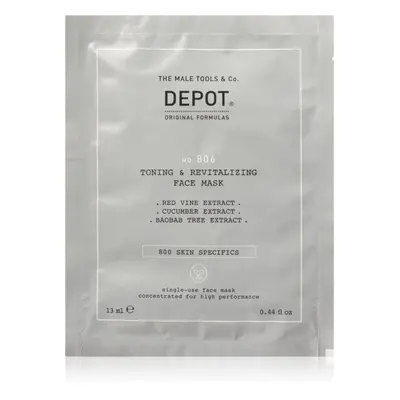 Depot No. 806 Toning & Revitalizing Face Mask revitalizáló arcmaszk uraknak 13 ml