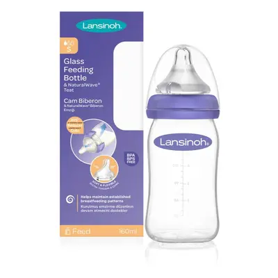 Lansinoh NaturalWave Glass cumisüveg Slow 160 ml