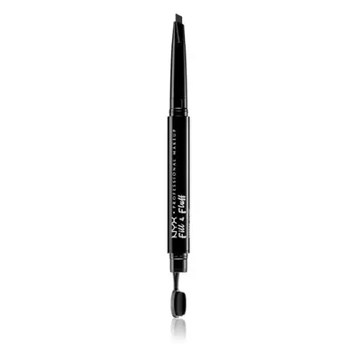 NYX Professional Makeup Fill & Fluff szemöldök pomádé ceruzában árnyalat 08 - Black 0,2 g