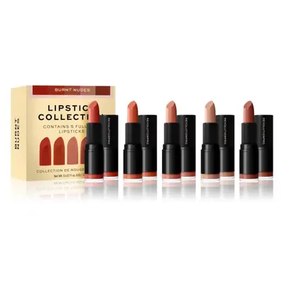 Revolution PRO Lipstick Collection selyem rúzs ajándékszett árnyalat Burnt Nudes 5x3,2 g