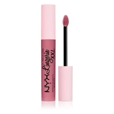 NYX Professional Makeup Lip Lingerie XXL matt folyékony állagú ajakrúzs árnyalat 12 - Maxx out 4