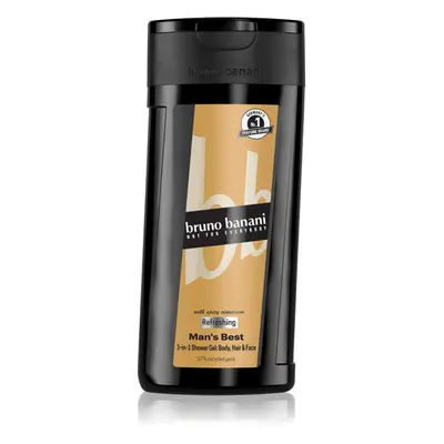 Bruno Banani Man's Best felfrissítő tusfürdő gél 3 az 1-ben uraknak 250 ml