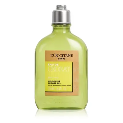 L’Occitane Men Cedrat tusfürdő gél testre és hajra 250 ml