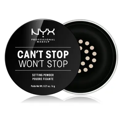 NYX Professional Makeup Can't Stop Won't Stop porpúder árnyalat 01 Light 6 g