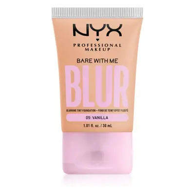 NYX Professional Makeup Bare With Me Blur Tint hidratáló alapozó árnyalat 05 Vanilla 30 ml