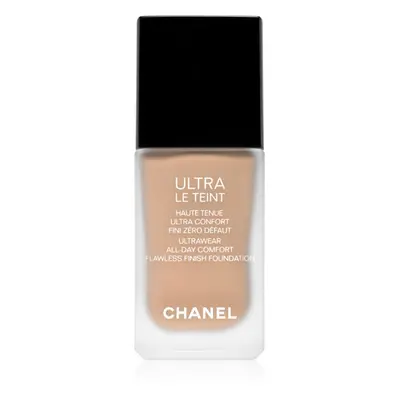 Chanel Ultra Le Teint Flawless Finish Foundation tartós matt alapozó egységesíti a bőrszín tónus