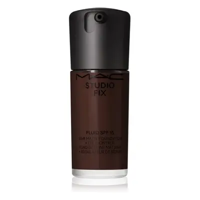 MAC Cosmetics Studio Fix Fluid SPF 15 24HR Matte Foundation + Oil Control mattító alapozó SPF 15