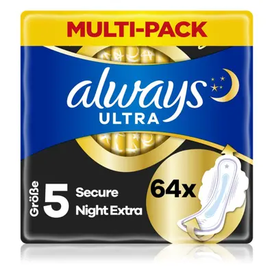 Always Ultra Secure Night Extra egészségügyi betétek 64 db