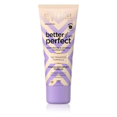 Eveline Cosmetics Better than Perfect fedő hatású alapozó hidratáló hatással árnyalat 01 Ivory N