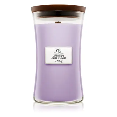 Woodwick Lavender Spa illatgyertya fa kanóccal 609.5 g