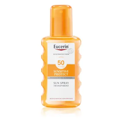 Eucerin Sun Dry Touch Oil Control átlátszó védő spray SPF 50 200 ml