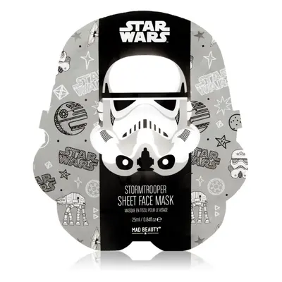 Mad Beauty Star Wars Storm Trooper hidratáló gézmaszk zöld tea kivonattal 25 ml