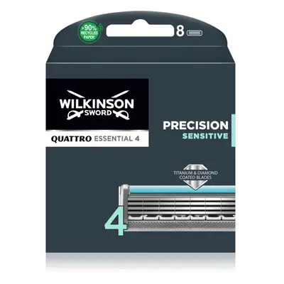 Wilkinson Sword Quattro Titanium Sensitive tartalék kefék 8 db