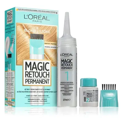 L’Oréal Paris Magic Retouch Permanent tonizáló festék a lenőtt hajra applikátorral árnyalat 8 BL